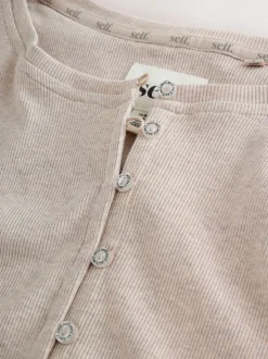 Avoine - soi-même. Pyjama côtelé boutonné