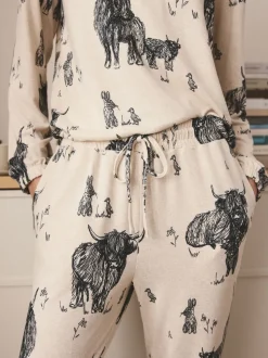 Avoine Hamish The Highland Cow - Pyjama confortable à manches longues