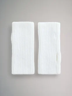 Avoine/MARRON CHOCOLAT/Crème - The Set lot de 3 gants en maille sans doigts
