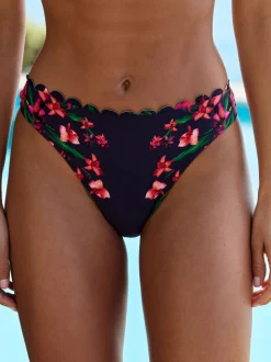 B by Ted Baker Caleçons Fleuris échancrés bleu marine à bords festonnés