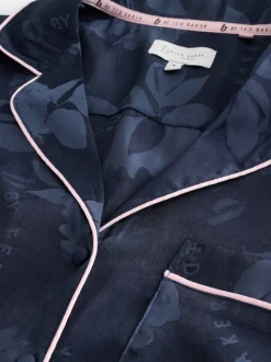 B by Ted Baker pyjama boutonné en jacquard bleu marine