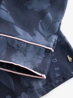 B by Ted Baker pyjama boutonné en jacquard bleu marine