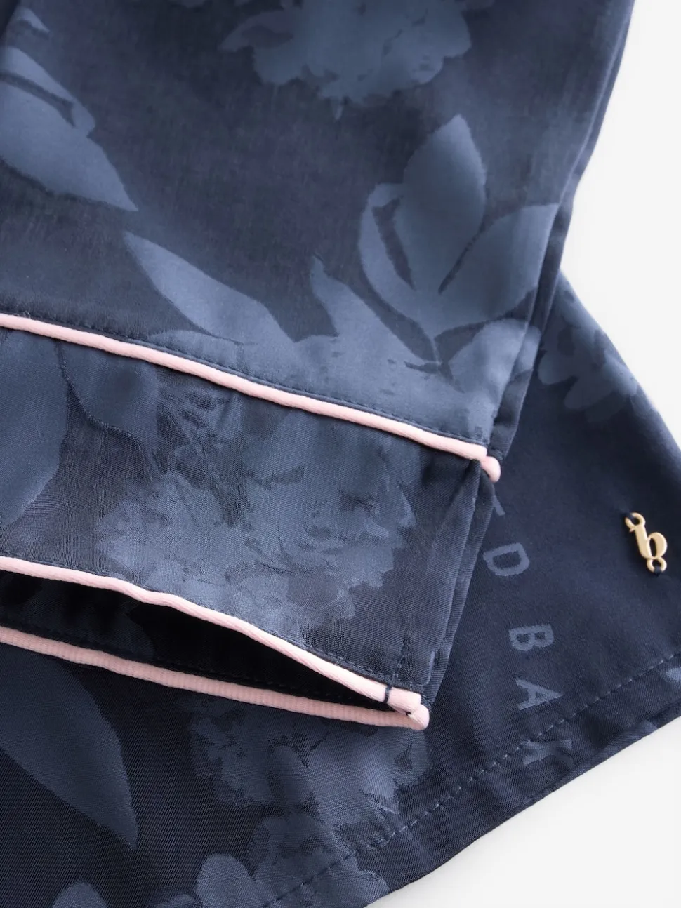 B by Ted Baker pyjama boutonné en jacquard bleu marine