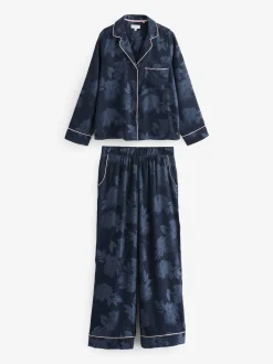 B by Ted Baker pyjama boutonné en jacquard bleu marine