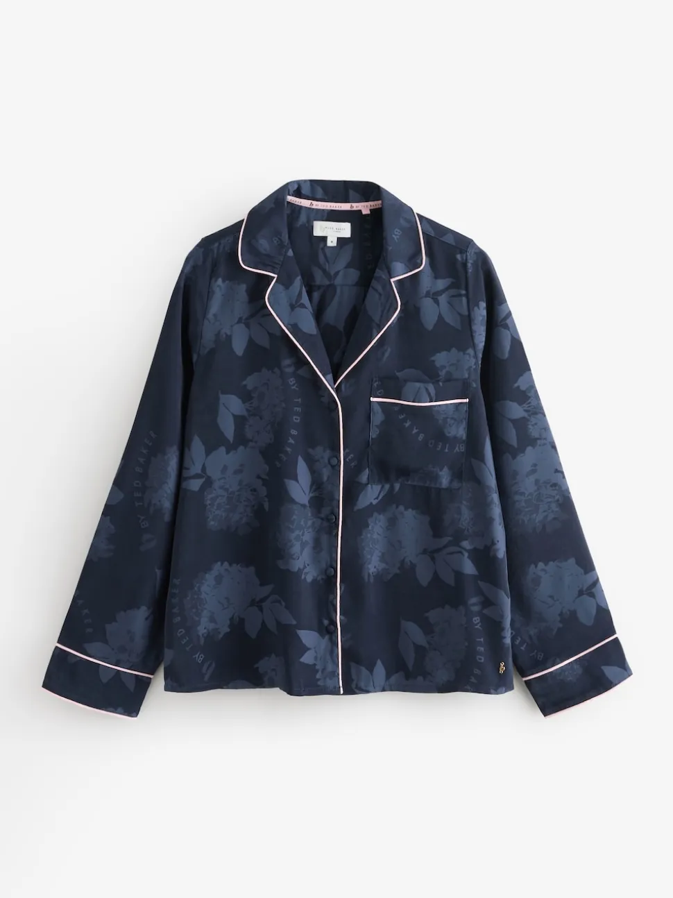 B by Ted Baker pyjama boutonné en jacquard bleu marine
