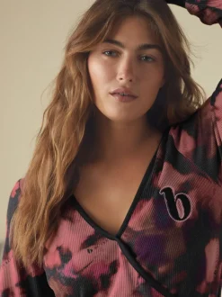 B By Ted Baker Pyjama cache-cœur multicolore gaufré