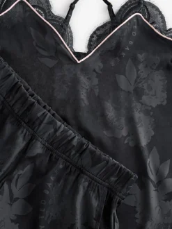 B by Ted Baker Pyjamas caraco Noir Fleuri en jacquard