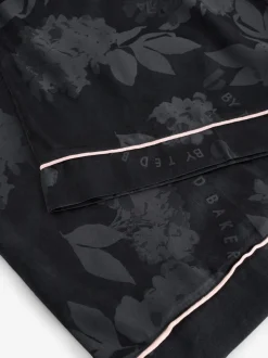 B by Ted Baker Pyjamas caraco Noir Fleuri en jacquard