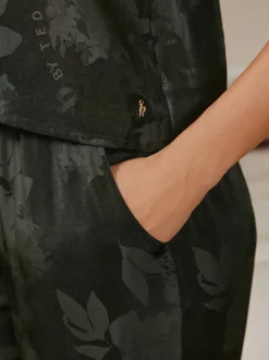 B by Ted Baker Pyjamas caraco Noir Fleuri en jacquard