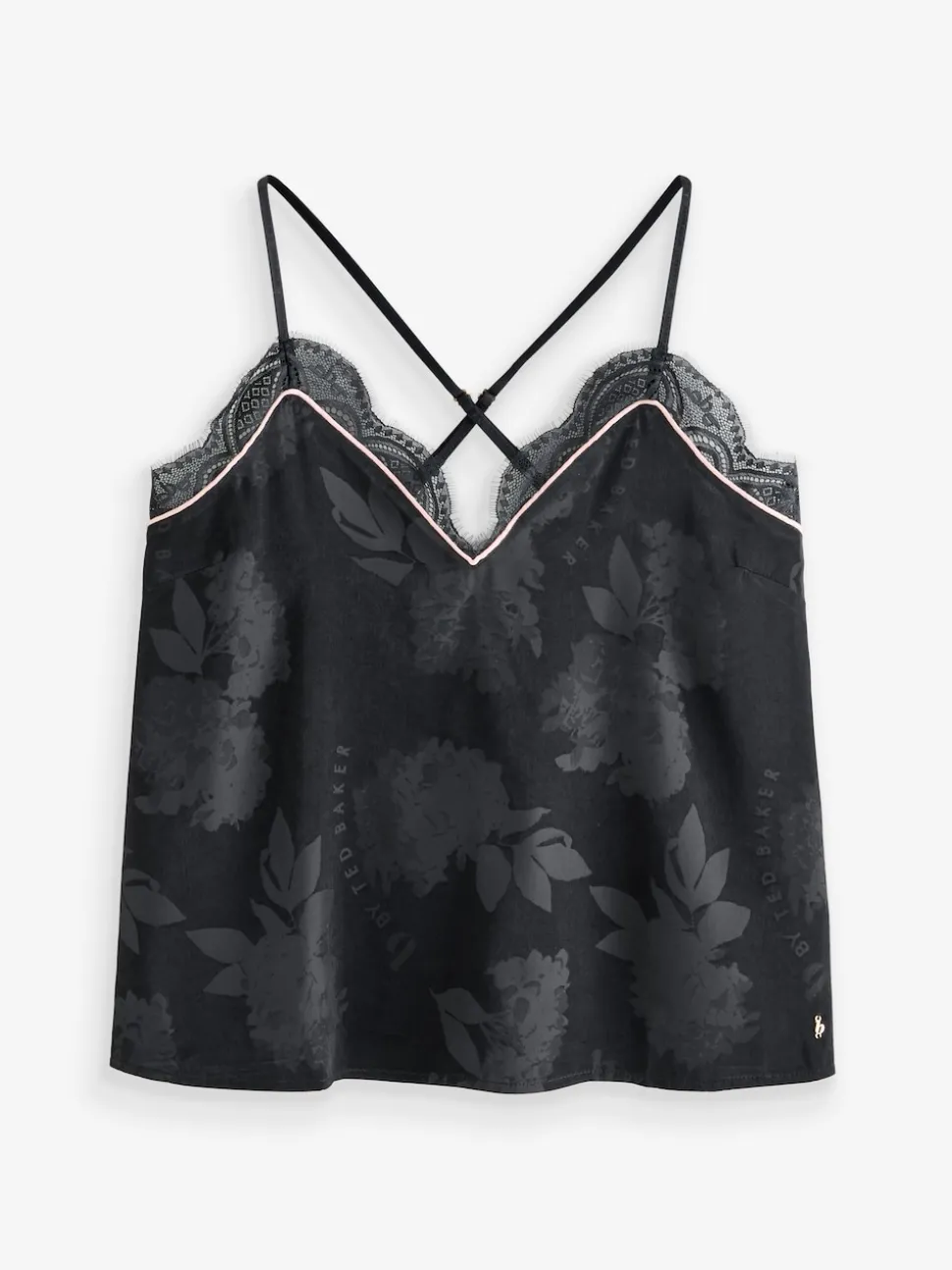 B by Ted Baker Pyjamas caraco Noir Fleuri en jacquard
