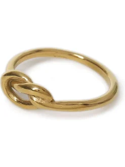Bague Aela de ton or en acier inoxydable avec nœud