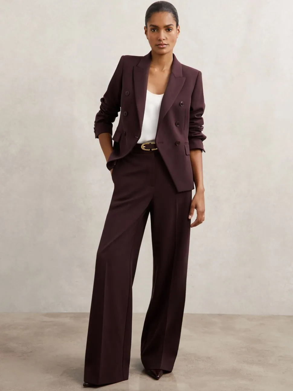 Baies - Blazer de costume Reiss Gabi à double boutonnage
