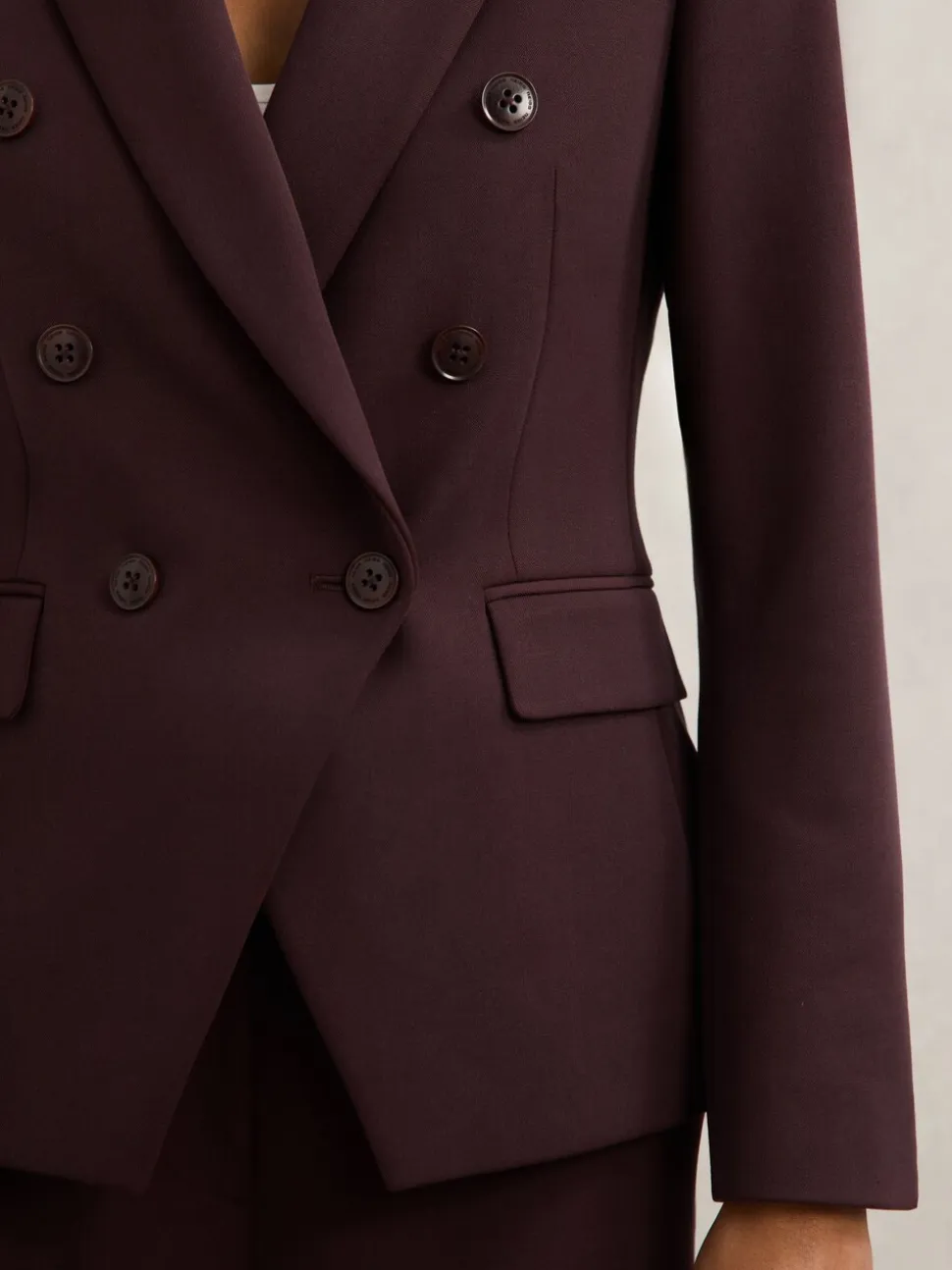 Baies - Blazer de costume Reiss Gabi à double boutonnage