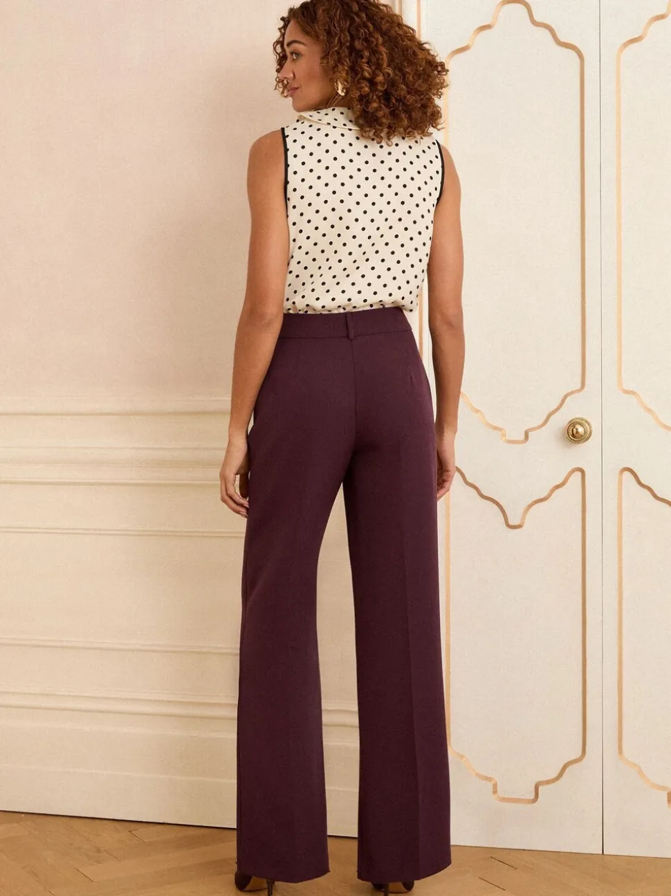 Baies - Love & Roses Pantalons amples