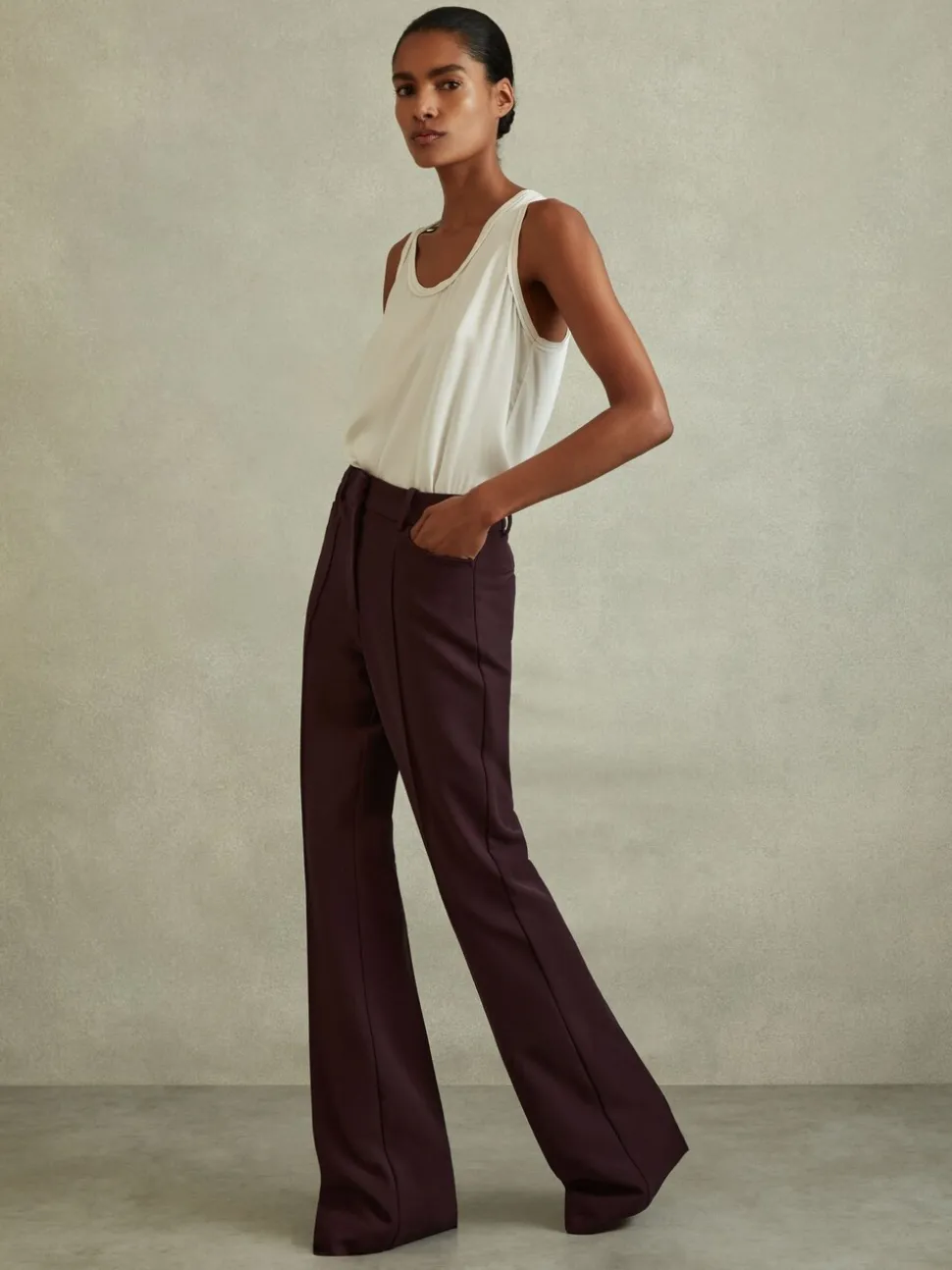 Baies - Pantalon de costume Reiss Gabi évasé