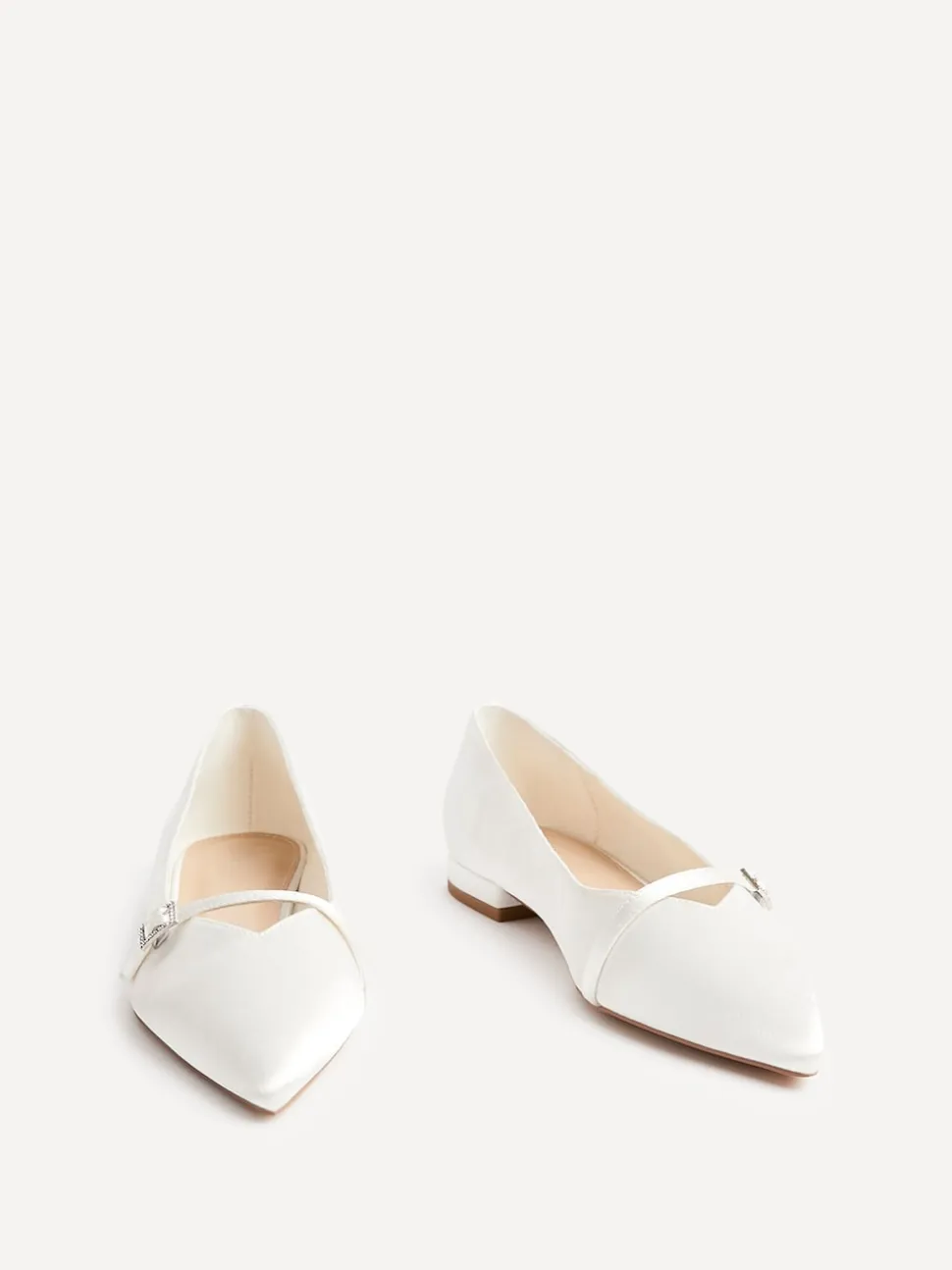 Ballerines Linzi Mariage à bout pointu avec boucle