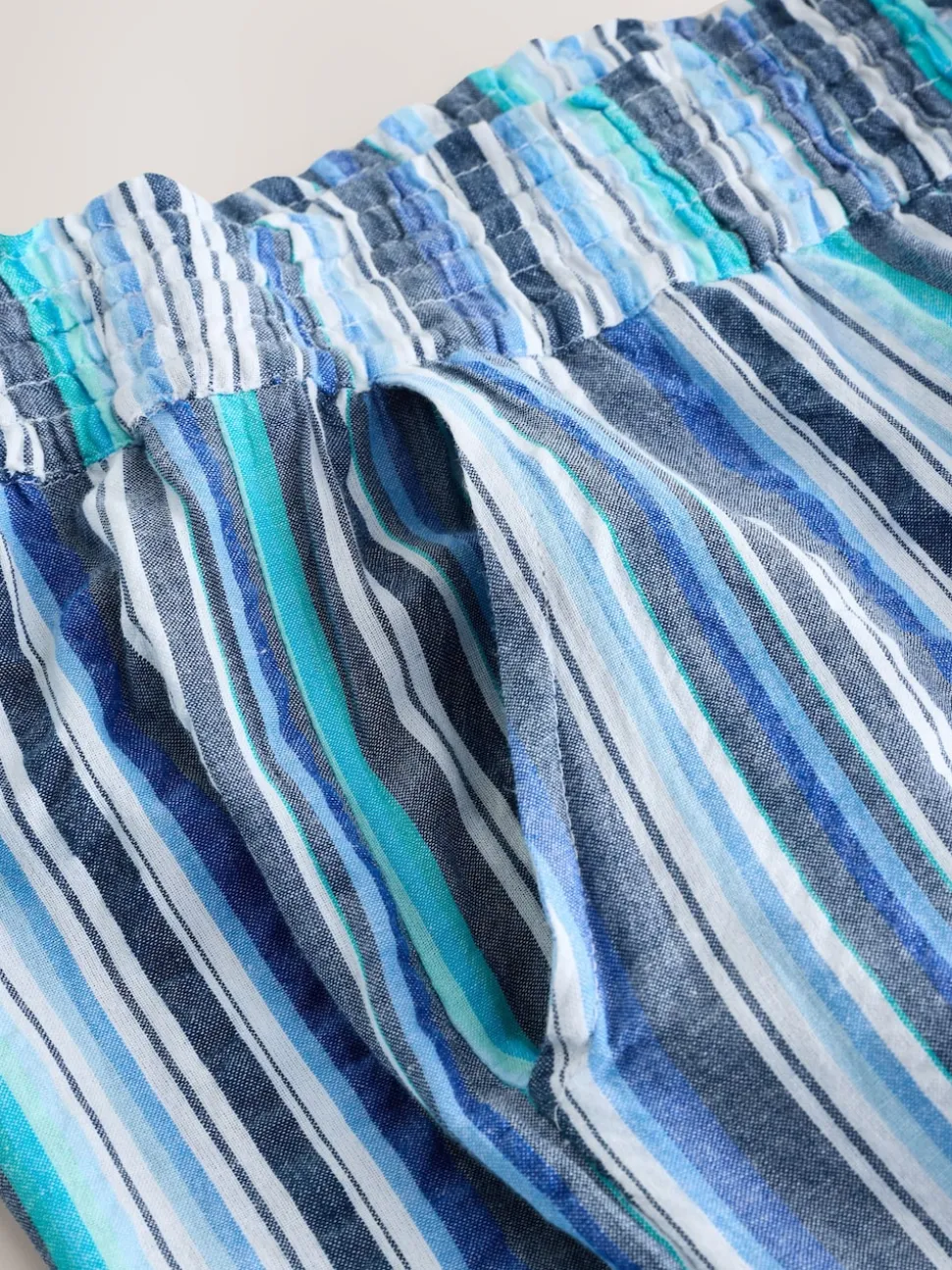 Bande bleue - Pantalon large à enfiler