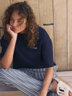 Bande marine - soi-même. Pyjama à manches courtes