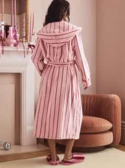Bande rose - Robe de chambre douillette