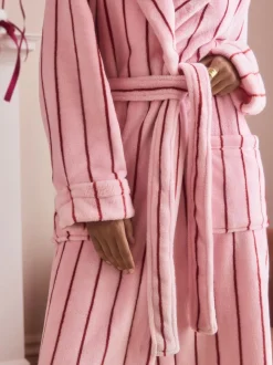 Bande rose - Robe de chambre douillette