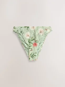 Bas de bikini Laura Ashley taille haute