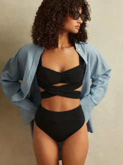 Bas de bikini taille haute Reiss Cristina