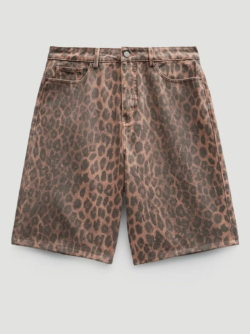 Bermuda en jean Hush imprimé léopard