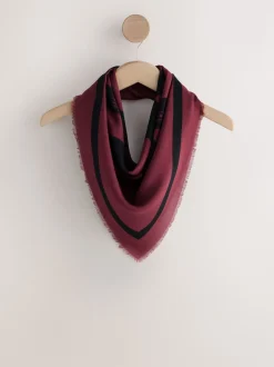 Berry Rouge N Swirl - Écharpe légère carrée