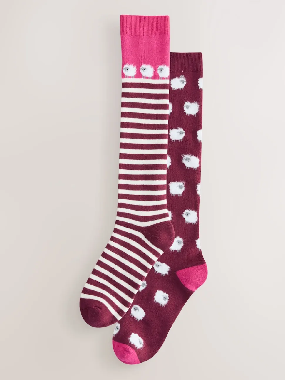 Berry Sheeps - Lot de 2 paires de chaussettes pour bottes