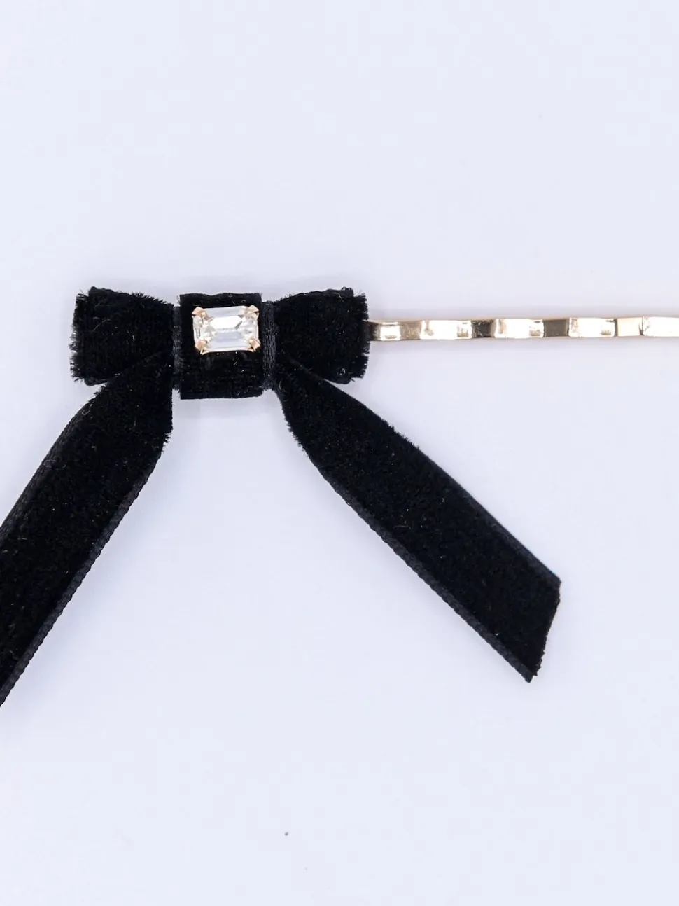 Bibi Bijoux lot de 2 poignées noires à cheveux avec nœud