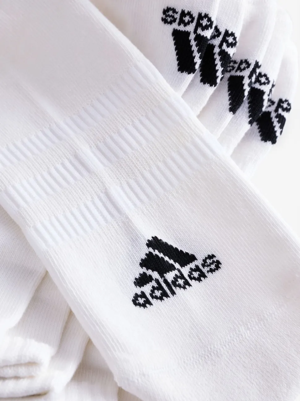 Blanc - Adidas Chaussettes basses matelassées 3 Pack