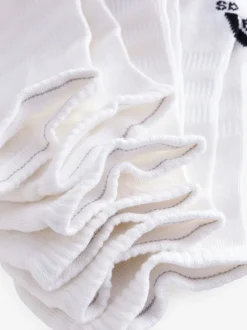 Blanc - Adidas Chaussettes basses matelassées 3 Pack