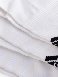 Blanc - Adidas Chaussettes basses matelassées 3 Pack