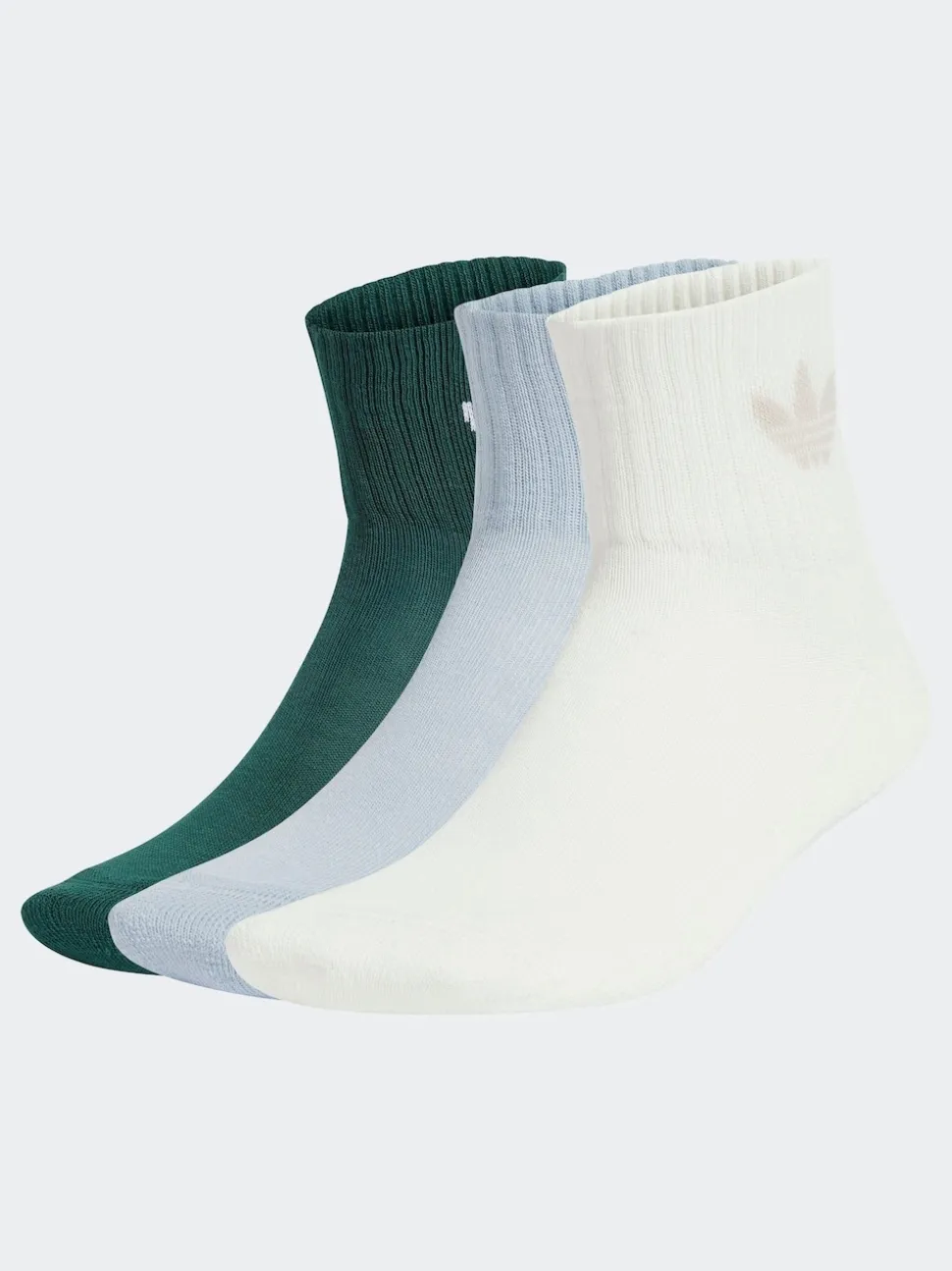 Blanc - adidas originals Paquet de mi-chaussettes 3