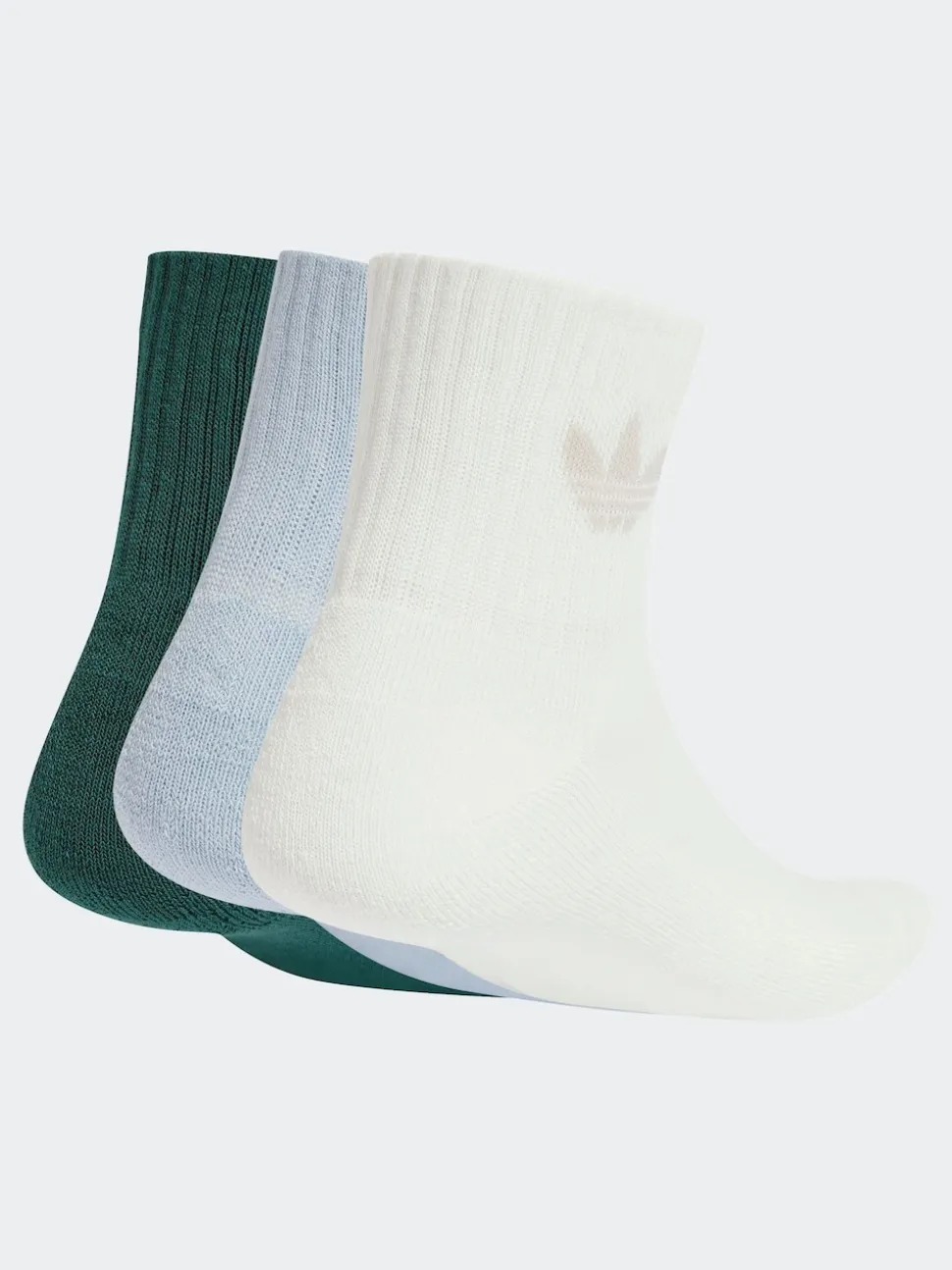 Blanc - adidas originals Paquet de mi-chaussettes 3