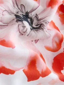 Blanc - B by Ted Baker Robe blanche Blend en lin fleurie Beach