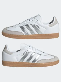 Blanc - Baskets Adidas Original Samba Og