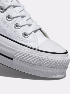 Blanc - Baskets Converse Platform Lift Chuck Ox