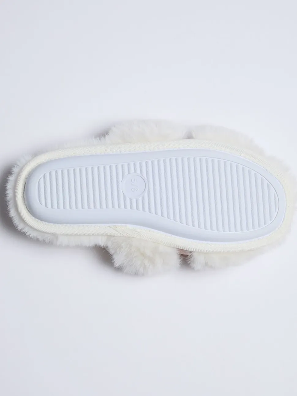 Blanc - Boux Avenue Chaussons curseurs en peluche avec nœud