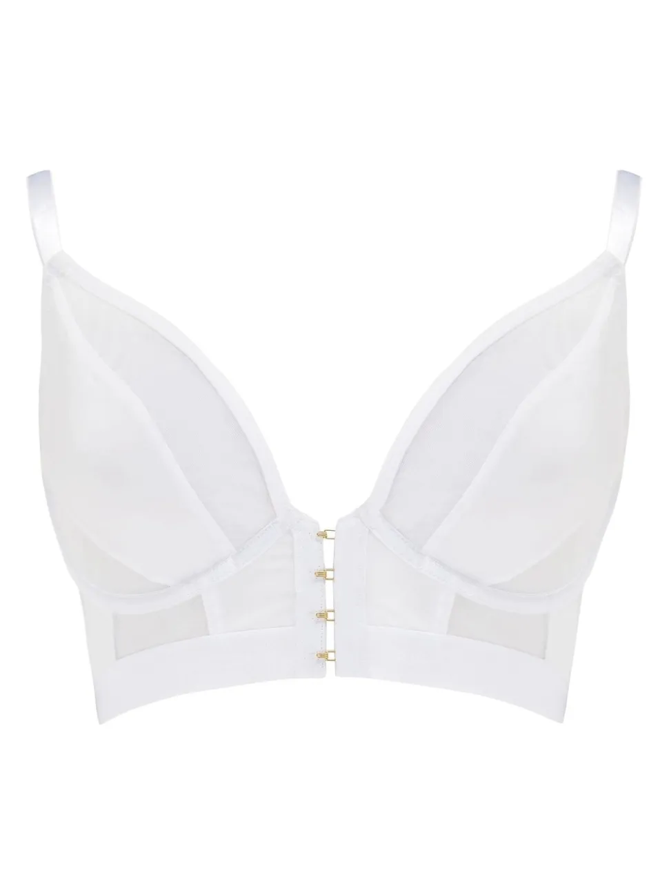 Blanc - Brassière Pour Moi India à armature et fermeture avant