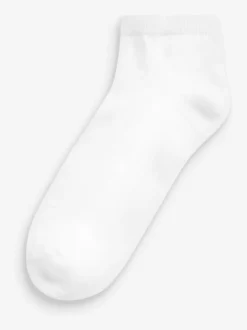Blanc - Chaussettes d'entraînement à semelles coussinées 4 Pack