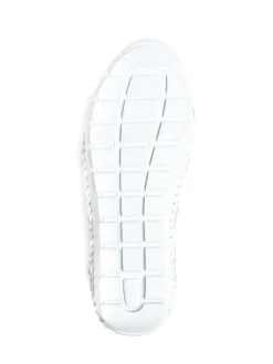 Blanc - Chaussures Pavers en cuir à enfiler blanches