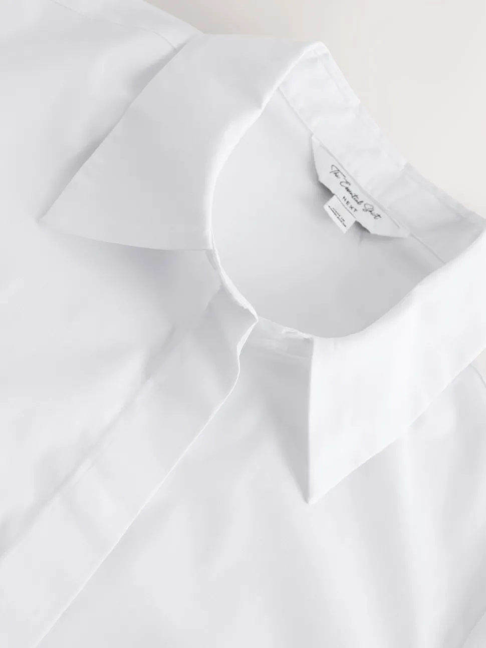 Blanc - Chemise Extensible ajustée Essential à manches courtes