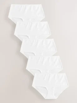Blanc - Culotte en coton riche 5 Pack