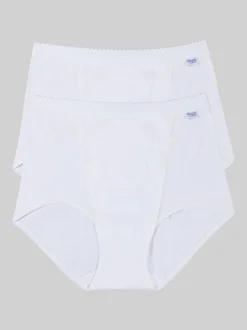 Blanc - Culotte Sloggi Tummy Control 2 Pack Knickers