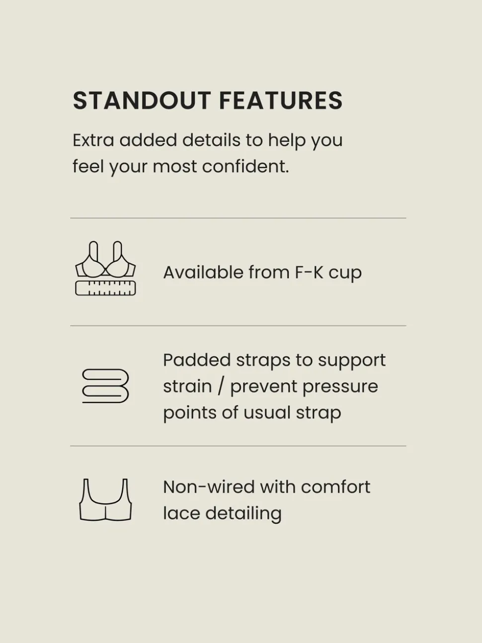 Blanc - DK Ultimate Comfort Cup Soutien-gorge à bretelles rembourrées sans armatures avec soutien latéral