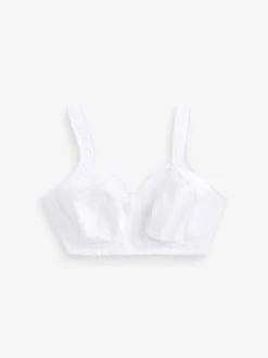 Blanc - DK Ultimate Comfort Cup Soutien-gorge à bretelles rembourrées sans armatures avec soutien latéral
