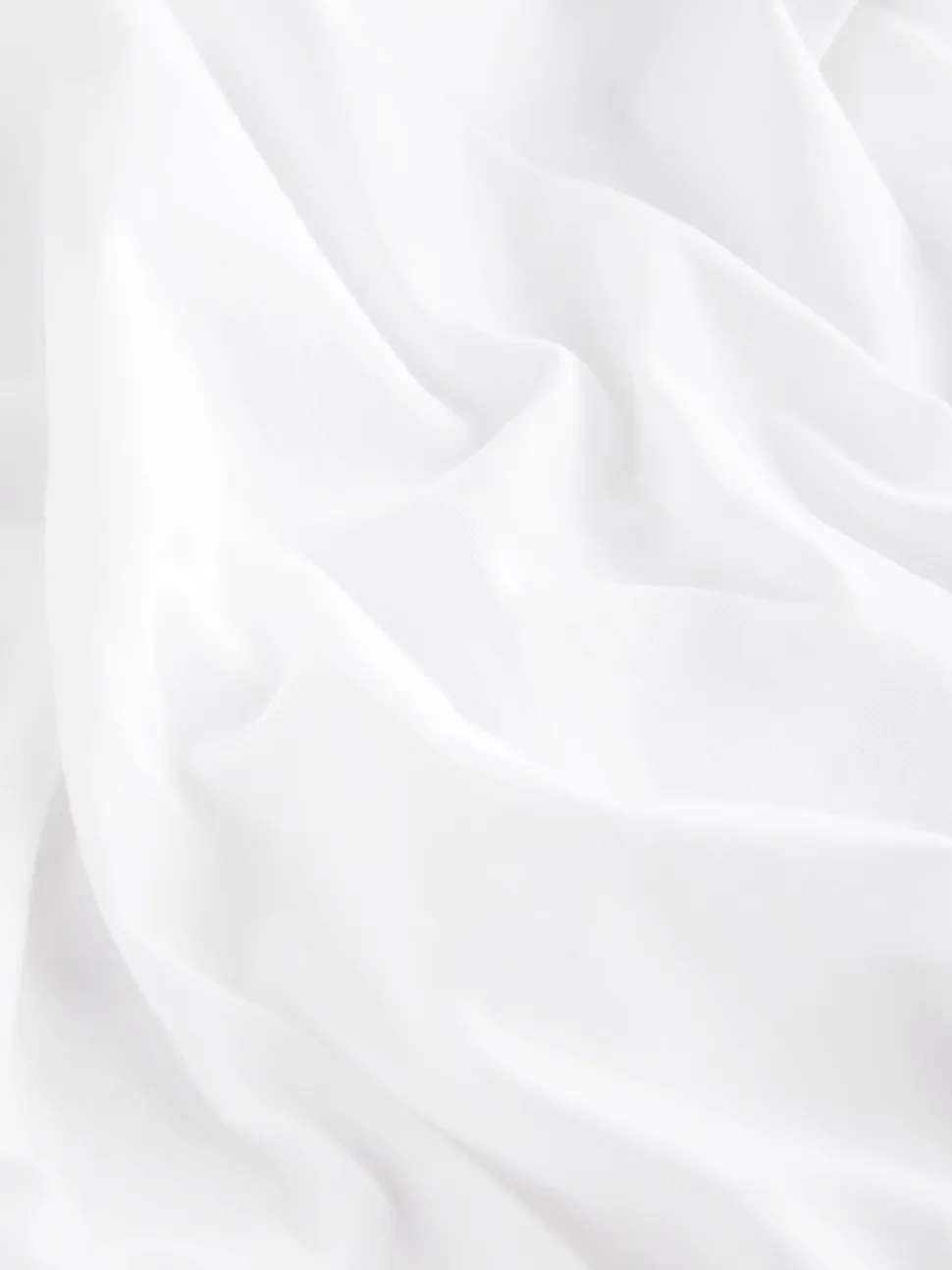 Blanc - Essential Pure Cotton Courts Col rond T-shirt