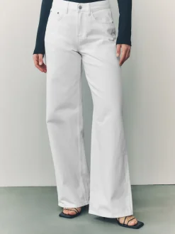 Blanc - Jean large