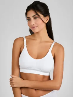 Blanc - Jojo Maman Bébé Emma Jane Soutien-gorge de maternité et d'allaitement rembourré et sans coutures